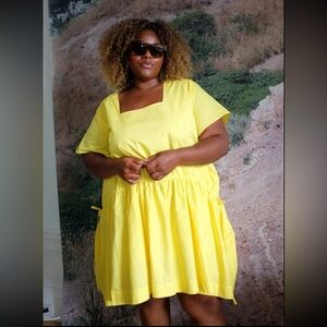 SOLD NWT Wray Helen Limoncello Yellow Cotton Dress sz 6x